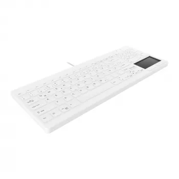 Contour Design Active Key Contour QuickClean Medical klaviatūra IP68 Touchpad Compact Wired White DE C7412