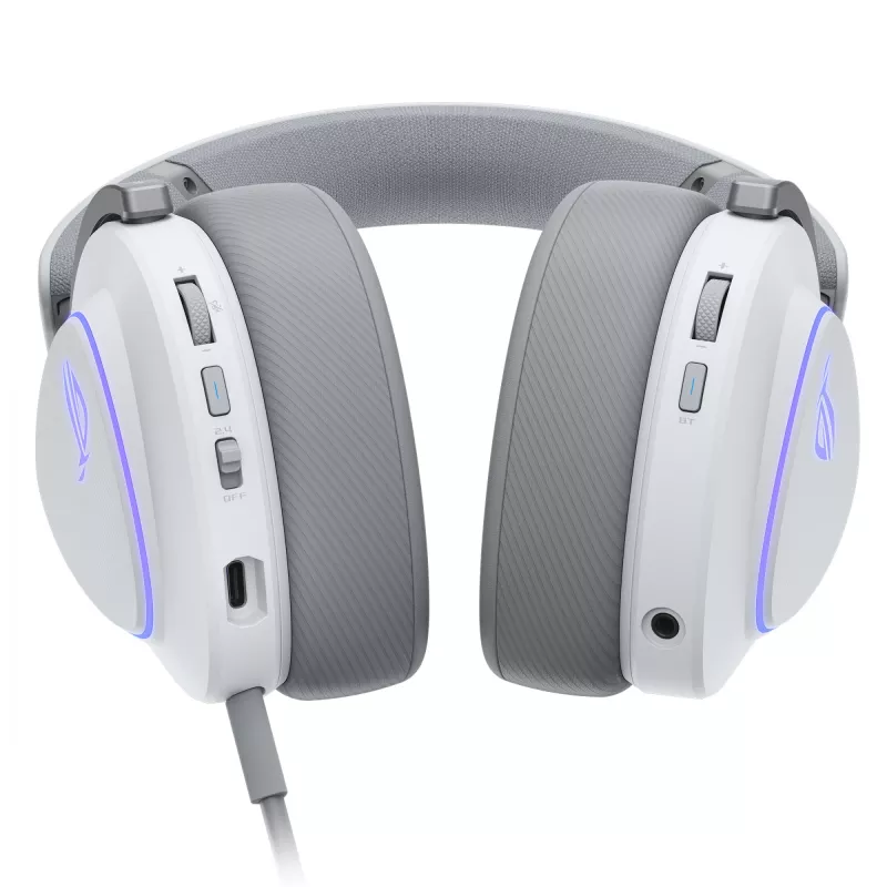 ASUS ROG Delta II ausinės Laidinės ir belaidės Antgalvinės žaidimams USB Type-C Bluetooth Baltos