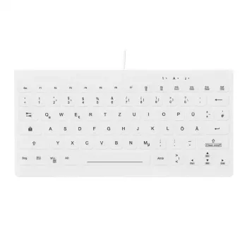 Contour Design Active Key Contour QuickClean medicininė klaviatūra IP68 Mini laidinė balta DE C4112
