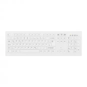 Contour Design Active Key Contour ClassicClean medicininė klaviatūra su nuimamu dangteliu, pilno dydžio, belaidė, balta, DE C8100
