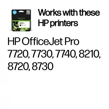 HP 953XL didelio našumo juodas Originalius rašalo kasetė