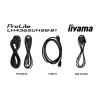 iiyama LH4365UHSB-B1 Skaitmeninės reklamos ekranas Kiosk dizainas 108 cm (42,5 colio) LED Wi-Fi 800 cd/m² 4K Ultra HD Juodas Integruotas procesorius Android 11 24/7