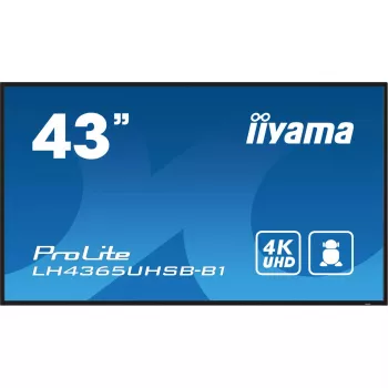 iiyama LH4365UHSB-B1 Skaitmeninės reklamos ekranas Kiosk dizainas 108 cm (42,5 colio) LED Wi-Fi 800 cd/m² 4K Ultra HD Juodas Integruotas procesorius Android 11 24/7