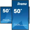 iiyama LH5065UHSB-B1AG Skelbimų ekranas Skaitmeninis skelbimų plokščiasis ekranas 125,7 cm (49,5 colio) LCD Wi-Fi 800 cd/m² 4K Ultra HD Juodas Integruotas procesorius Android 11 24/7