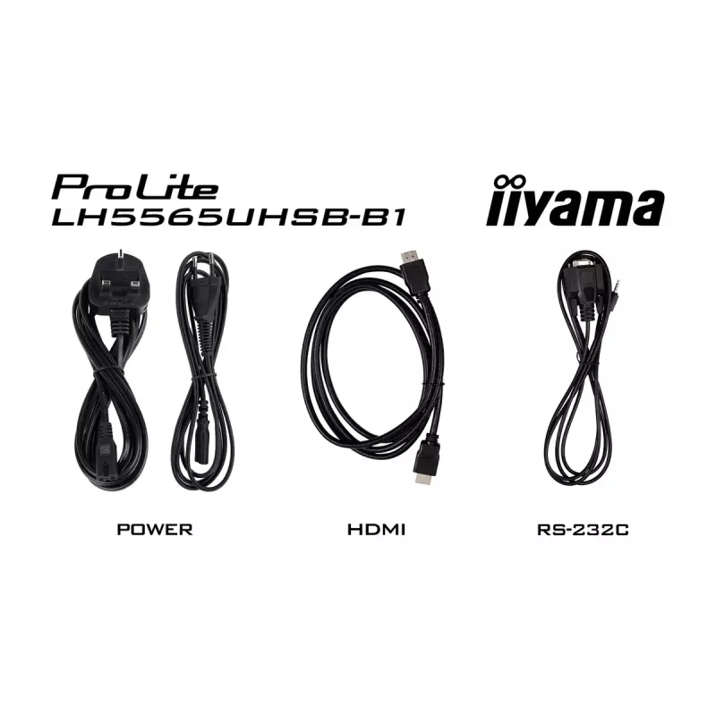 „iiyama LH5565UHSB-B1“ reklaminis ekranas, kiosko dizainas, 138,7 cm (54,6 colio), LED, „Wi-Fi“, 800 cd/m², 4K Ultra HD, juodas, integruotas procesorius, „Android 11“, 24/7