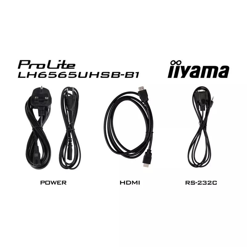 iiyama LH6565UHSB-B1 Skelbimų ekranas Kiosko dizainas 163,8 cm (64,5 colio) LED Wi-Fi 800 cd/m² 4K Ultra HD Juodas Integruotas procesorius Android 11 24/7