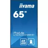 iiyama LH6565UHSB-B1 Skelbimų ekranas Kiosko dizainas 163,8 cm (64,5 colio) LED Wi-Fi 800 cd/m² 4K Ultra HD Juodas Integruotas procesorius Android 11 24/7