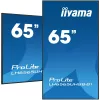 iiyama LH6565UHSB-B1 Skelbimų ekranas Kiosko dizainas 163,8 cm (64,5 colio) LED Wi-Fi 800 cd/m² 4K Ultra HD Juodas Integruotas procesorius Android 11 24/7
