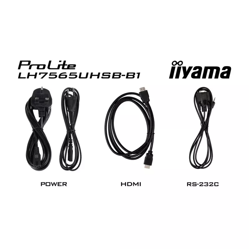 iiyama LH7565UHSB-B1 demonstracinis ekranas Kiosko dizainas 189,2 cm (74,5 colio) LED Wi-Fi 800 cd/m² 4K Ultra HD juodas Įmontuotas procesorius Android 11 24/7