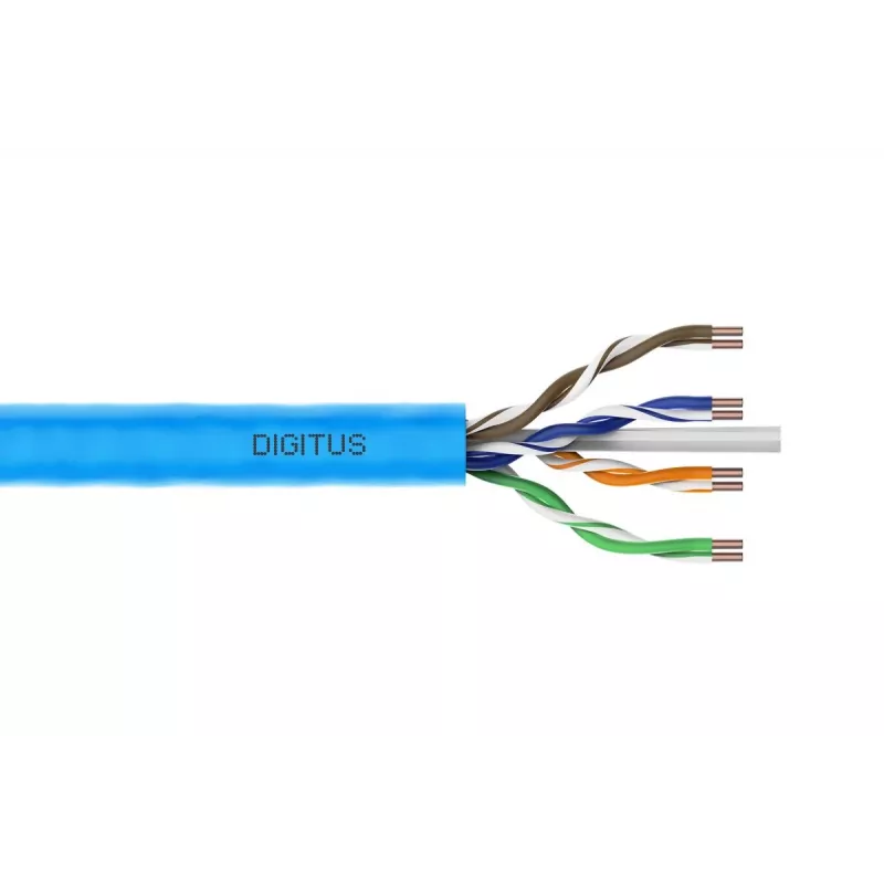 DIGITUS montažinis kabelis - CAT6A - U/UTP - 305 m - mėlynas