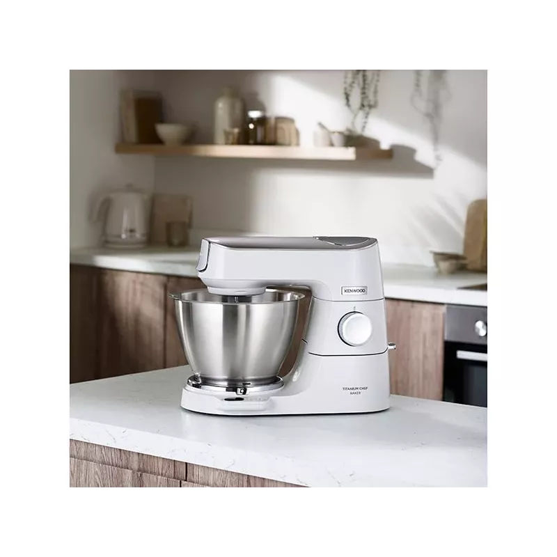 Kenwood KVC65.001WH virtuvės kombainas 1200 W 5 L Nerūdijantis plienas, Balta Integruotos svarstyklės