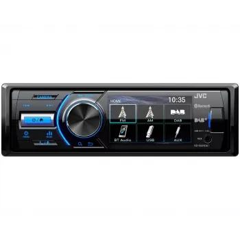 JVC KD-X561DBT automobilinis medijos imtuvas Juodas, Mėlynas 180 W Bluetooth