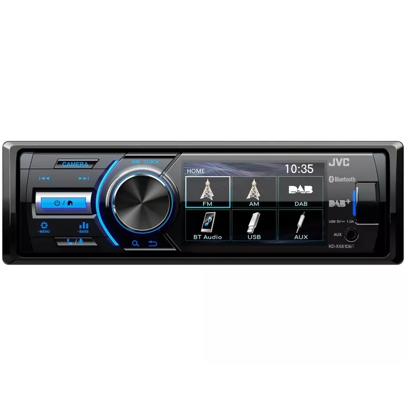 JVC KD-X561DBT automobilinis medijos imtuvas Juodas, Mėlynas 180 W Bluetooth