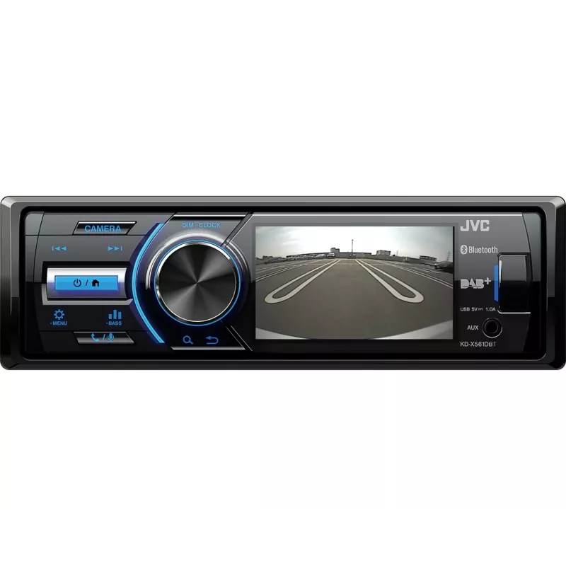 JVC KD-X561DBT automobilinis medijos imtuvas Juodas, Mėlynas 180 W Bluetooth