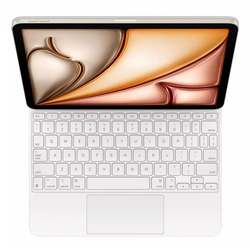 APPLE Magic klaviatūra iPad Air 11 colių (m2/m3/m4) - Balta - Qwerty Int'l