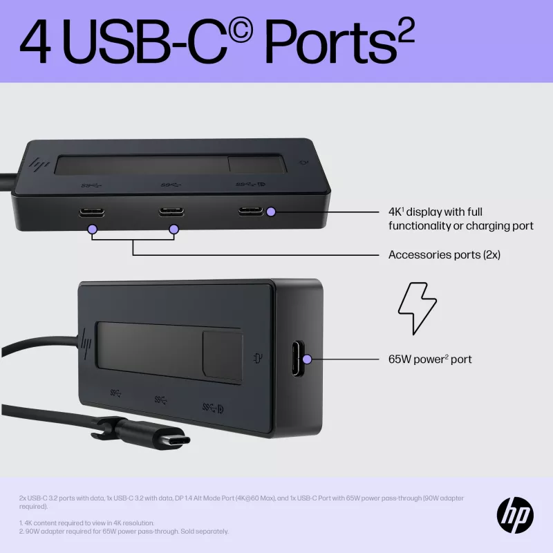 USB-C Multiport Hub HP 4K 6G842AA#ABB