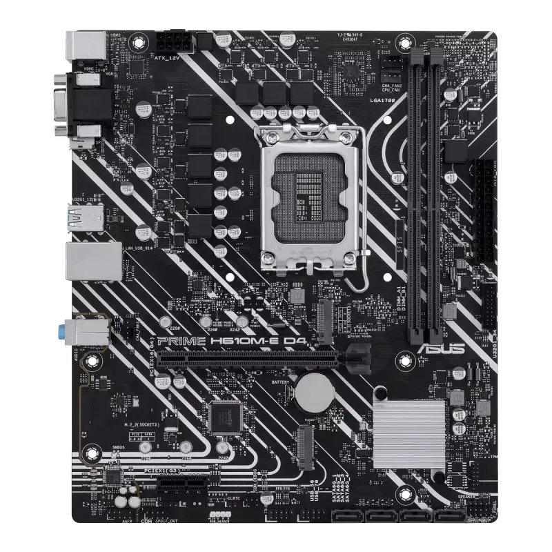 Motininė plokštė ASUS PRIME H610M-E D4-CSM Intel H610 LGA 1700 micro ATX