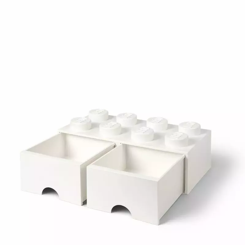 LEGO Brick 8 stalčius, room copenhagen RC40061735, baltas