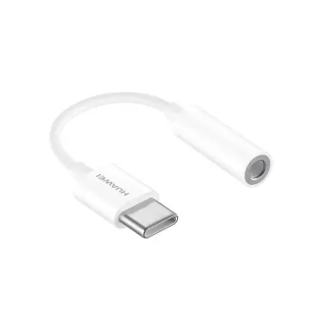 Mobiliojo telefono laidas Huawei CM20 USB Type-C 3.5 mm baltas 0,09 m