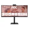 AOC E4 CU34E4CW kompiuterio monitorius 86,4 cm (34 colių) 3440 x 1440 pikselių „UltraWide Quad HD“ LED juodas