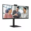 AOC E4 CU34E4CW kompiuterio monitorius 86,4 cm (34 colių) 3440 x 1440 pikselių „UltraWide Quad HD“ LED juodas