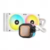 CORSAIR CPU aušintuvas - Icue Link H100I RGB Aio skysčio aušintuvas - baltas