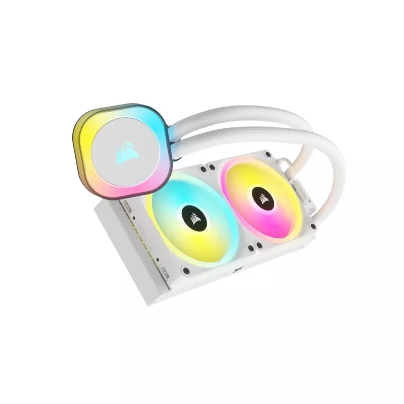 CORSAIR CPU aušintuvas - Icue Link H100I RGB Aio skysčio aušintuvas - baltas