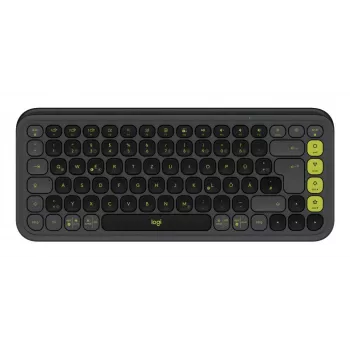 LOGITECH belaidė klaviatūra - Pop Icon Keys - Grafito ir žalia Qwertz Vokiečių