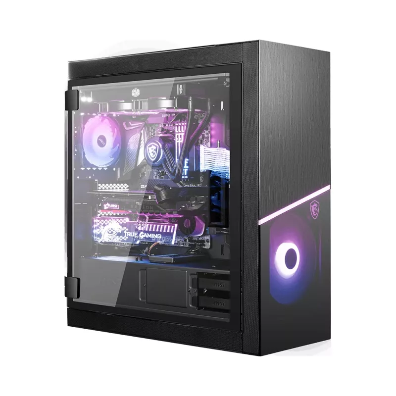 MSI MPG SEKIRA 500X Full Tower Gaming Computer Case 'Black, 3x 200mm ARGB + 1x 200mm + 1x120mm ARGB Fans, Mystic Light Sync, 8 Channel ARGB Hub, USB Type-C, Tempered Glass Panels, E-ATX, ATX, mATX, mini-ITX'