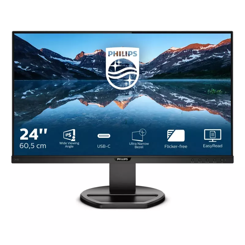 Philips B Line 243B9/00 kompiuterio monitorius 60,5 cm (23,8 colio) 1920 x 1080 pikselių Full HD LED juodas