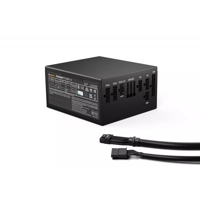 be quiet! BN337 maitinimo blokas 850 W 20+4 kontaktų ATX ATX juodas