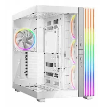 be quiet! Light Base 900 FX kompiuterio korpusas, Full Tower, E-ATX / XL-ATX, grūdintas stiklas, 4x 140 mm ventiliatoriai, 190 mm CPU aušintuvas, baltas