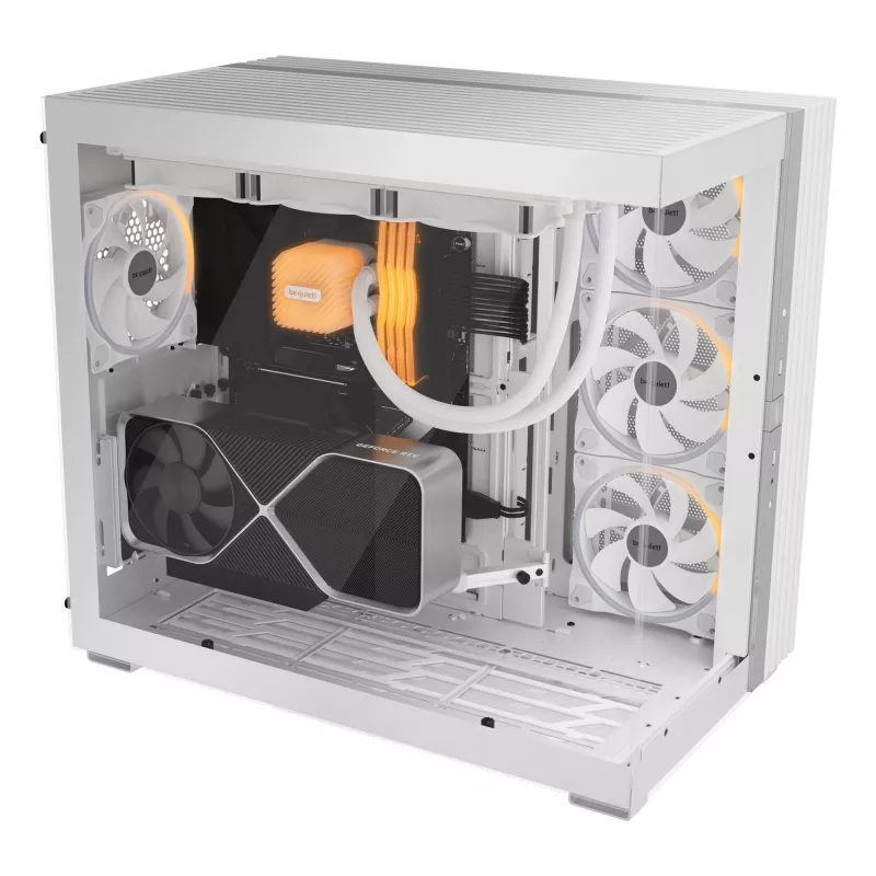 PC Case bequiet! LIGHT BASE 900 FX Full Tower White — Full Tower, XL-ATX, RGB ventiliatoriai, 49,5 cm GPU, 190 mm CPU aušintuvas