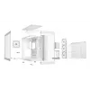 PC Case bequiet! LIGHT BASE 900 FX Full Tower White — Full Tower, XL-ATX, RGB ventiliatoriai, 49,5 cm GPU, 190 mm CPU aušintuvas