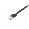 Equip Cat.6A U/FTP plokščiasis pataisinis kabelis RJ-45 0,5 m juodas