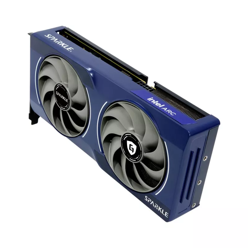 Vaizdo plokštė „Sparkle Arc B570 Eclipse OC“ — 10 GB GDDR6, PCIe 4.0 x8, 2660 MHz, 160 bitų, 380 GB/s, 2 ventiliatoriai, 170 W