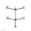 Neomounts FPMA-D935D4 Monitor laikiklis 10-27 colių, spaustuvas, 6 kg, 25,4 cm (10 colių), 68,6 cm (27 colių), 100 x 100 mm, sidabrinis