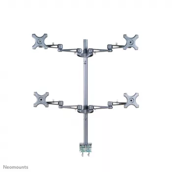 Neomounts FPMA-D935D4 Monitor laikiklis 10-27 colių, spaustuvas, 6 kg, 25,4 cm (10 colių), 68,6 cm (27 colių), 100 x 100 mm, sidabrinis