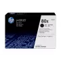 HP 80X 2 pakuotės didelio našumo juodos Originalios LaserJet dažų kasetės