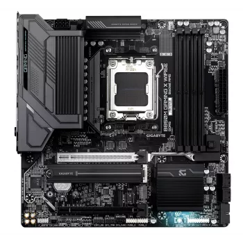 GIGABYTE B850M GAMING X WIFI6E Motininė plokštė – AMD Ryzen 9000 serijos procesoriams, 10+2+2 fazių skaitmeninis VRM, iki 8200MHz DDR5 (OC), 1xPCIe 5.0 + 1xPCIe 4.0 M.2, 2.5LAN, WIFI 6E, USB 3.2 Gen 2