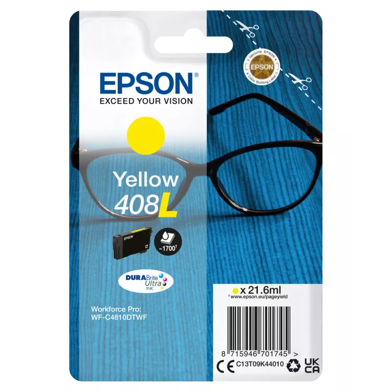 Epson C13T09K44010 rašalo kasetė 1 vnt. Originali didelės talpos (XL) geltona
