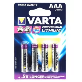 VARTA baterija vienkartinė Ultra Lithium Aaa 1.5v 4 vnt.