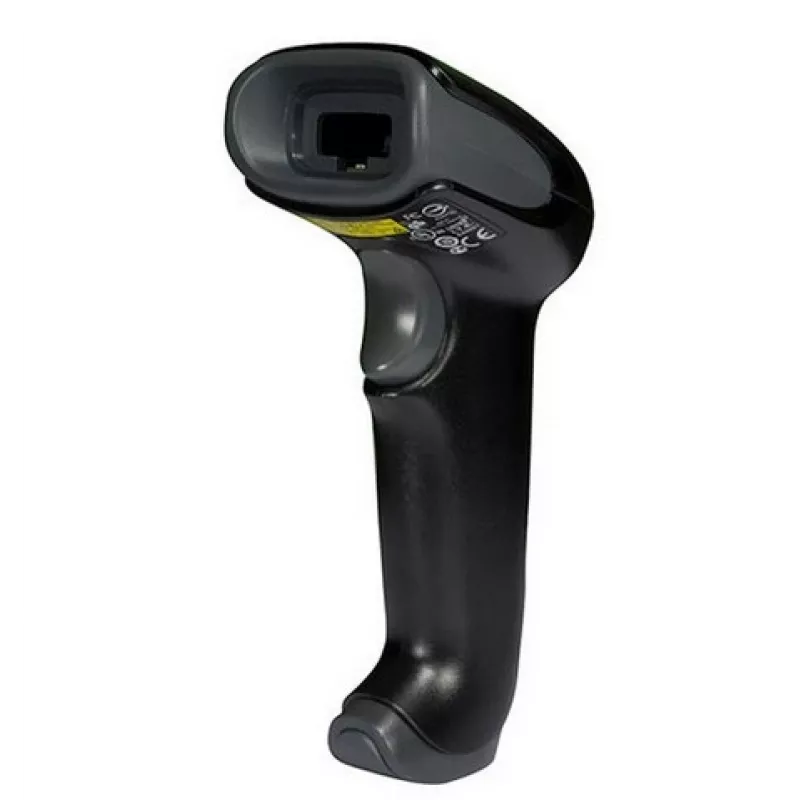 HONEYWELL Brūkšninių kodų skaitytuvas Voyager 1250g USB rinkinys – jame yra juodas skaitytuvas 1250g, USB Type A spiralinis laidas 3 m ir dokumentacija