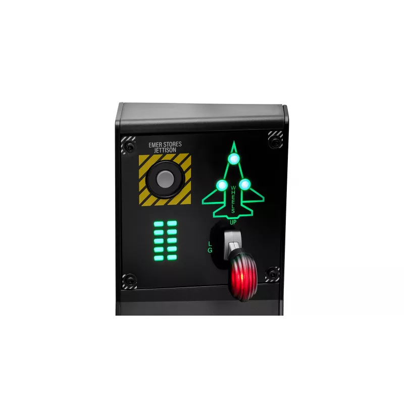 Vairasvirtė Thrustmaster VIPER Panel Juoda USB su variklio valdymo svirtimi, skirta PC