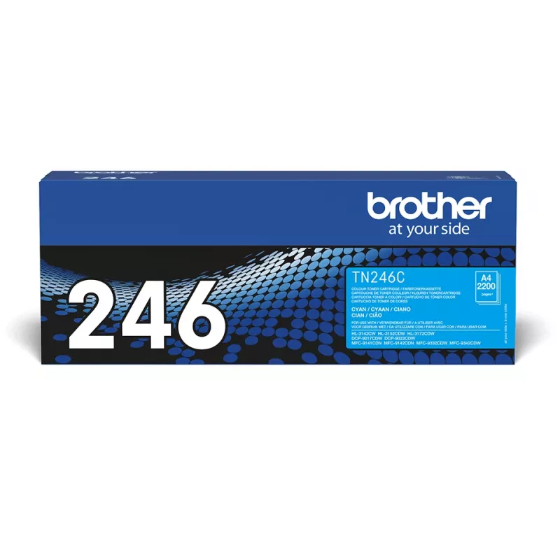 Dažų kasetė Brother TN-246C 2500 puslapių Žydra