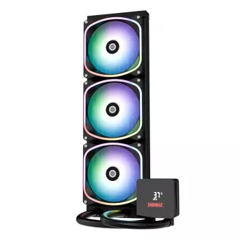 Viską viename skysčio aušintuvas ENERMAX Aquafusion II 360 mm, 120 mm ventiliatoriai, 380 W TDP, juodas