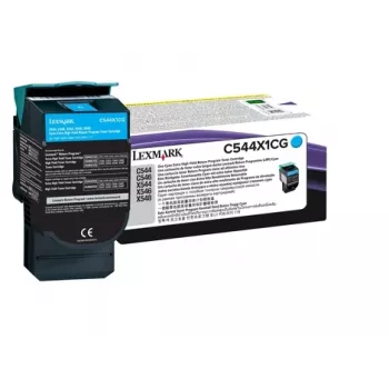LEXMARK Tonerio kasetė - 4k puslapių - Žydra Skirta C544/ X544 (0c544x1cg)