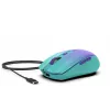 INCA belaidė pelė Iwm-511rm - RF belaidė + Bluetooth + USB Type-C - 1600dpi - 6 mygtukai - žalia violetinė