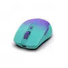 INCA belaidė pelė Iwm-511rm - RF belaidė + Bluetooth + USB Type-C - 1600dpi - 6 mygtukai - žalia violetinė