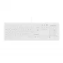 Contour Design Active Key Contour ClassicClean medicininė klaviatūra su nuimamu dangteliu, pilno dydžio, laidinė, balta, DE C8100